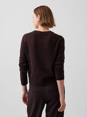 Dunkelbraun - Gap CashSoft Crew Jumper - Bild 2 von 4