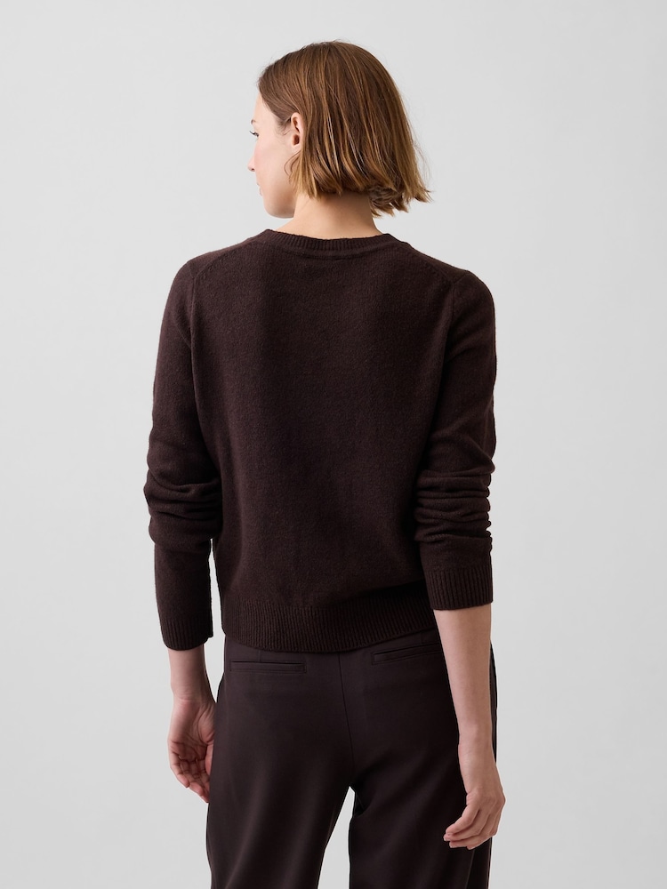 Dunkelbraun - Gap CashSoft Crew Jumper - Bild 2 von 4