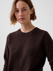 Dunkelbraun - Gap CashSoft Crew Jumper - Bild 4 von 4