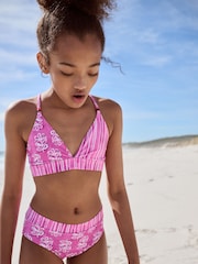 Pink Woodblock Triangle Bikini (8-16yrs) - Image 1 of 6