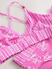 Pink Woodblock Triangle Bikini (8-16yrs) - Image 6 of 6