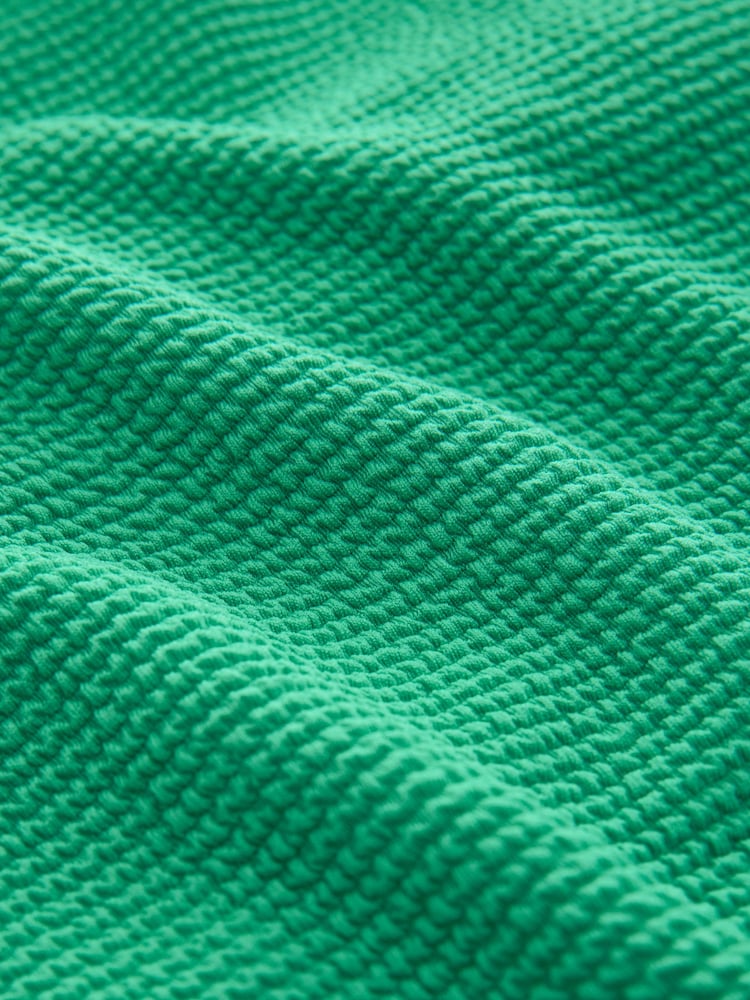 Green Long Sleeve Textured Swimsuit (3-16yrs) - Image 8 of 8