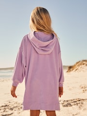 Lilac Purple Poncho Towel (3-16yrs) - Image 4 of 8