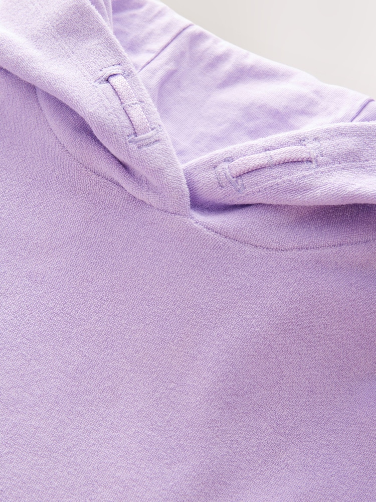 Lilac Purple Poncho Towel (3-16yrs) - Image 8 of 8