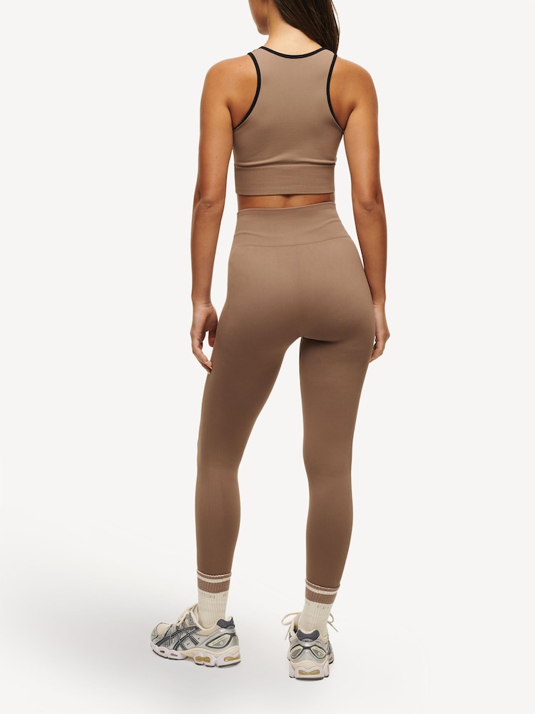 P.E Nation Brown Restore Seamless Leggings - Image 2 of 5