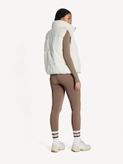 P.E Nation White Fortune Sherpa Puffer Gilets - Image 2 of 5