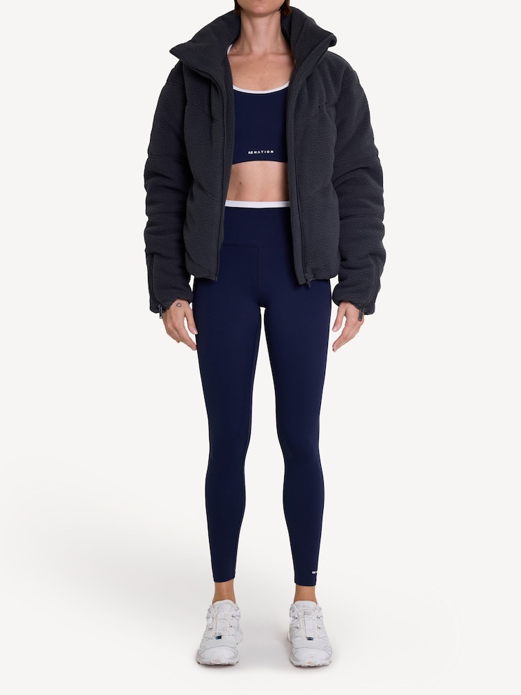 P.E Nation Blue Fortune Sherpa Jacket - Image 1 of 5 P.E Nation Blue Fortune Sherpa Jacket - Image 1 of 5