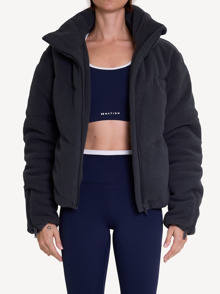 P.E Nation Blue Fortune Sherpa Jacket - Image 5 of 5 P.E Nation Blue Fortune Sherpa Jacket - Image 5 of 5