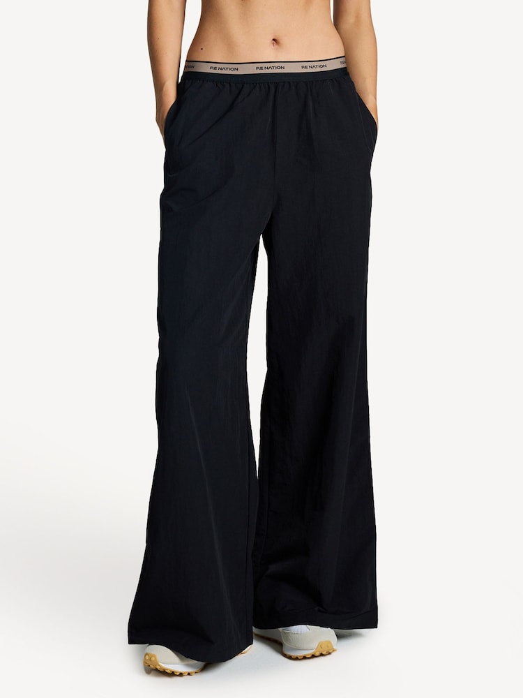 P.E Nation Black Avant Lightweight Trousers - Image 1 of 6