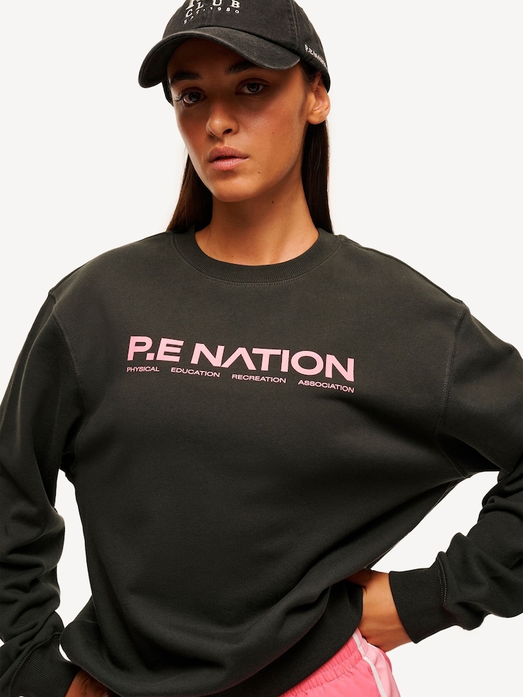 P.E Nation Grey Grey Qualify Sweatshirt - Image 5 of 5 P.E Nation Grey Grey Qualify Sweatshirt - Image 5 of 5