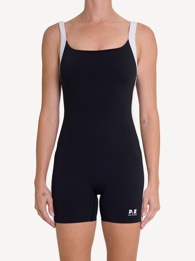 P.E Nation Black Vivid Unitard Playsuit - Image 5 of 5