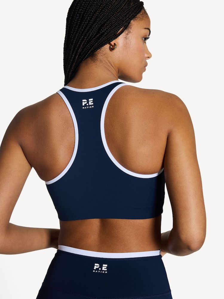 P.E Nation Navy Stellar Sports Bra - Image 2 of 6