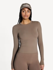 P.E Nation Brown Foundation Long Sleeve Top - Image 1 of 12
