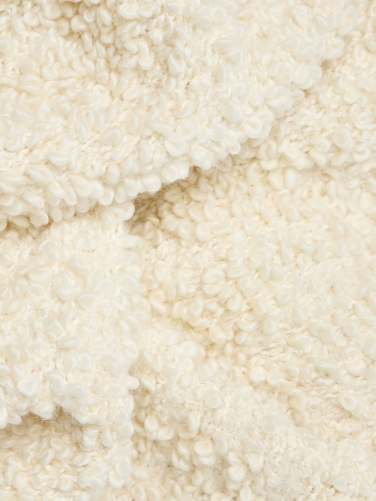 Oliver Bonas Cream Vivo Boucle Throw - Image 2 of 5