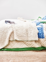 Oliver Bonas Cream Vivo Boucle Throw - Image 5 of 5