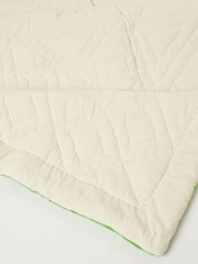 Oliver Bonas Blue Star Cotton Patchwork Bedspread - Image 5 of 5
