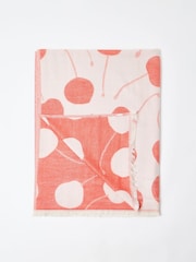 Oliver Bonas Red Cherries Jacquard Throw - Image 2 of 5