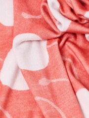 Oliver Bonas Red Cherries Jacquard Throw - Image 4 of 5