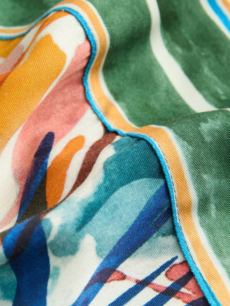 Imprimé palmier multicolore - Pantalons décontractés en bohème doux - Image 7 of 7