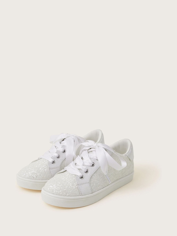 Monsoon Natural Glitter Trainers - Image 1 of 2