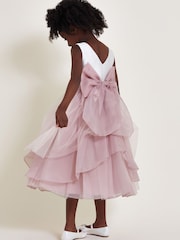 Monsoon Pink Olivia Organza Bridesmaid Dress - Image 4 of 4