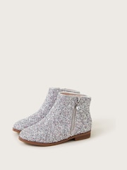 Monsoon Silver Glitter Chelsea Boots - Image 1 of 3