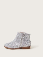 Monsoon Silver Glitter Chelsea Boots - Image 2 of 3
