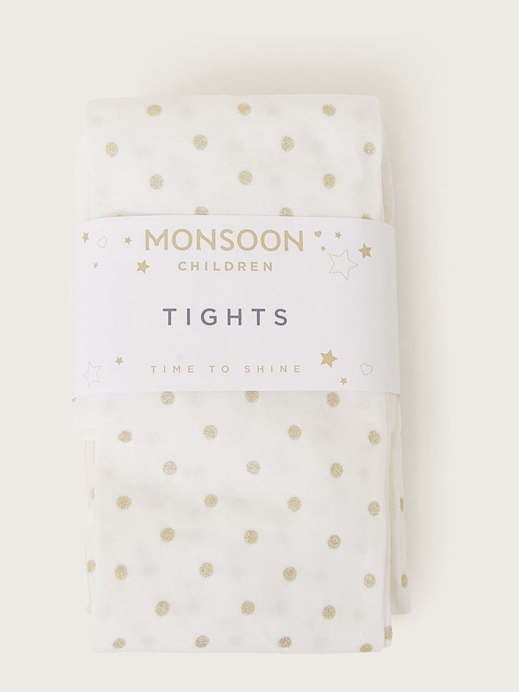 Monsoon Glitter pikčast; pikast hlačne nogavice 3 komplet - Slika 1 iz 2