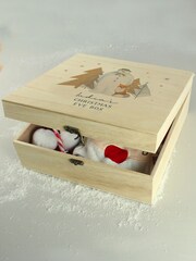 Personalised The Snowman Wooden Christmas Eve Box by PMC - Image 2 of 3