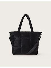 Monsoon Black Large Duvet Tote Bag - Image 1 of 4