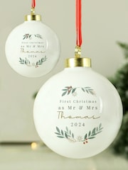Personalised Christmas Bauble by PMC - Image 1 of 3