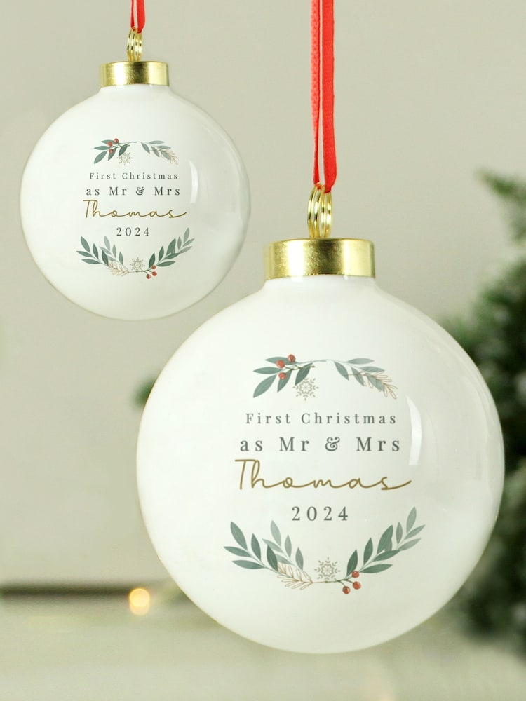 Personalised Christmas Bauble by PMC - Image 1 of 3