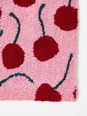 Oliver Bonas Pink Tufted Cherry Cushion Cover - Image 3 of 4