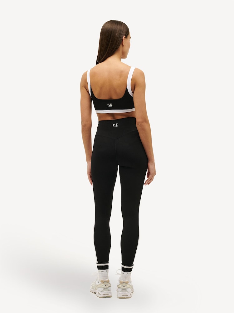 P.E Nation Black/White Freeplay High /rise Full Length Leggings - Image 2 of 5