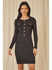 Yumi de malha militar Dress - Imagem 1 de 5