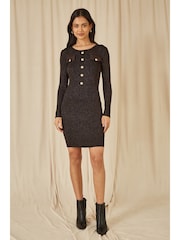 Yumi de malha militar Dress - Imagem 2 de 5