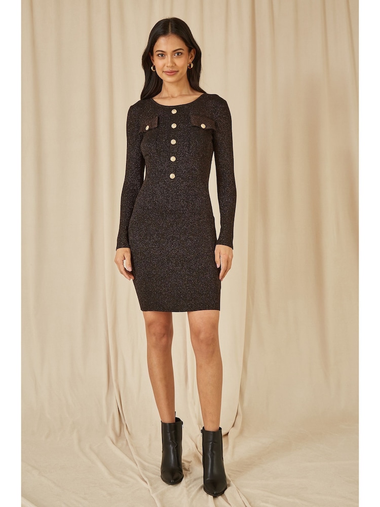 Yumi de malha militar Dress - Imagem 2 de 5