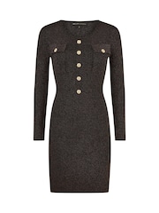 Yumi de malha militar Dress - Imagem 5 de 5