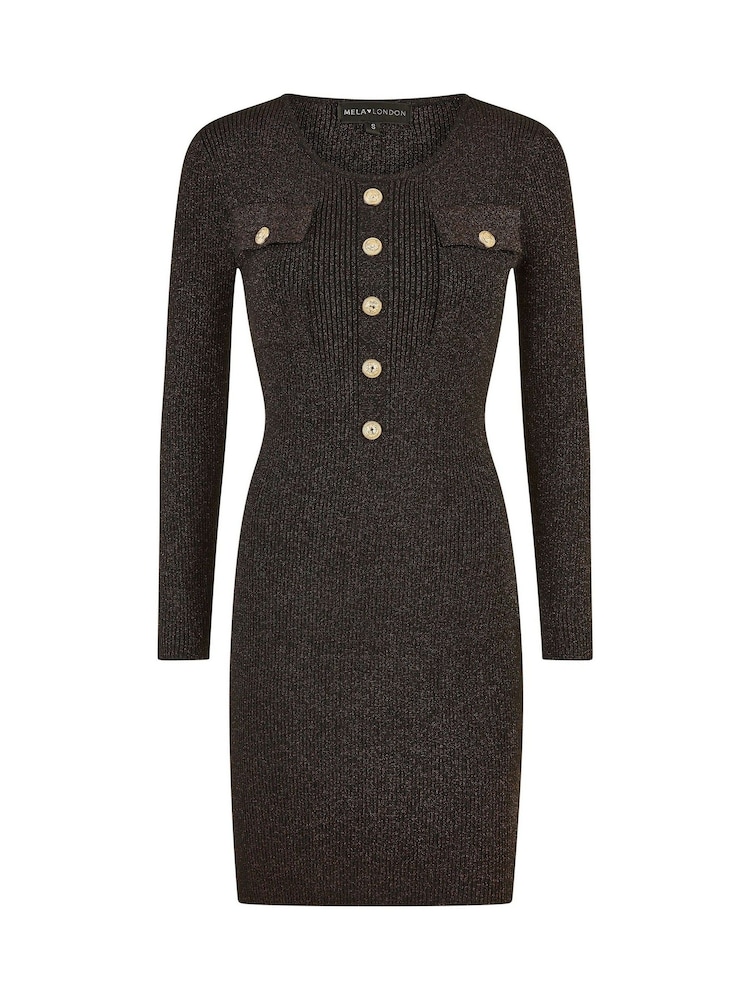 Yumi de malha militar Dress - Imagem 5 de 5