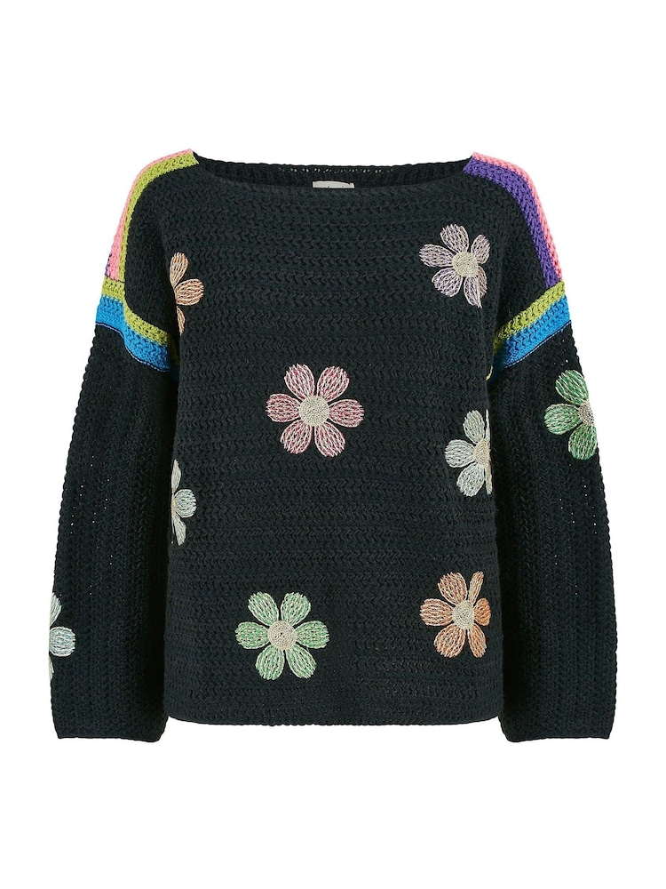 Suéter con flores de ganchillo de Yumi - Imagen 5 de 5 Suéter con flores de ganchillo de Yumi - Imagen 5 de 5