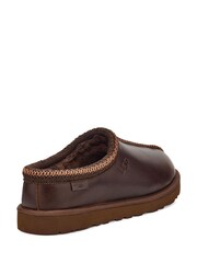 UGG Brown Leather Tasman Slippers - Image 4 of 4