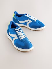 Blue Elastic Lace Trainers - Image 3 of 6