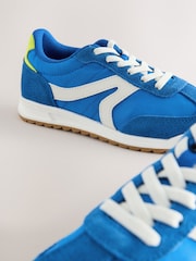 Blue Elastic Lace Trainers - Image 5 of 6