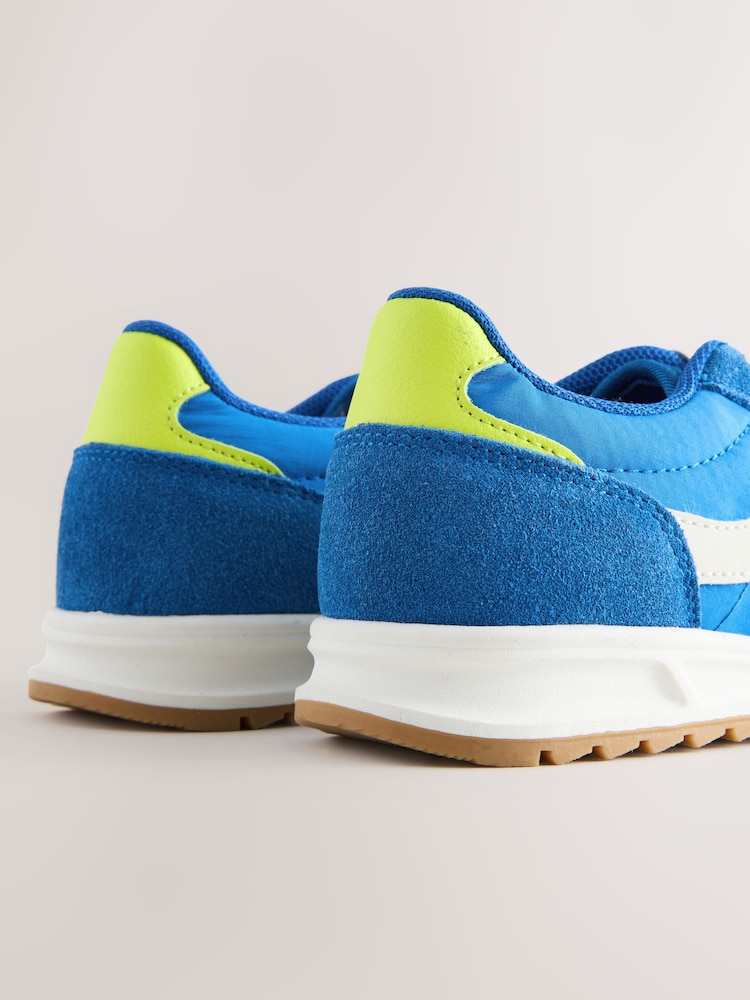 Blue Elastic Lace Trainers - Image 6 of 6