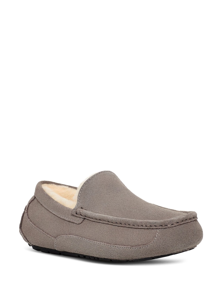 UGG Grey Ascot Slippers - Image 2 of 6 UGG Grey Ascot Slippers - Image 2 of 6