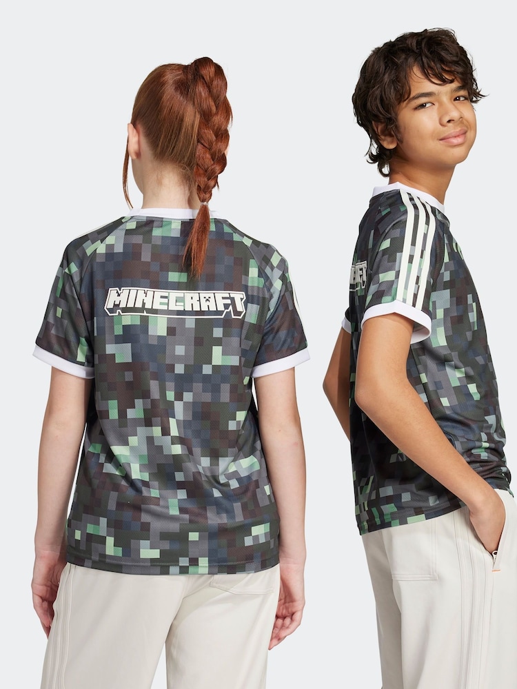 adidas originals Camouflage Minecraft Printed T-Shirt - Image 2 of 6