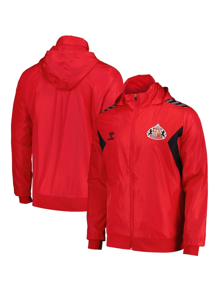 Hummel Red Sunderland Training Rain Jacket - Image 1 of 3