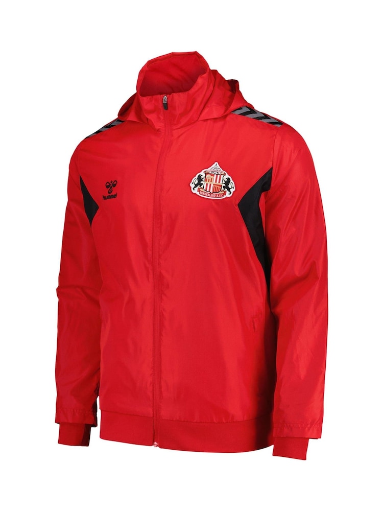 Hummel Red Sunderland Training Rain Jacket - Image 3 of 3
