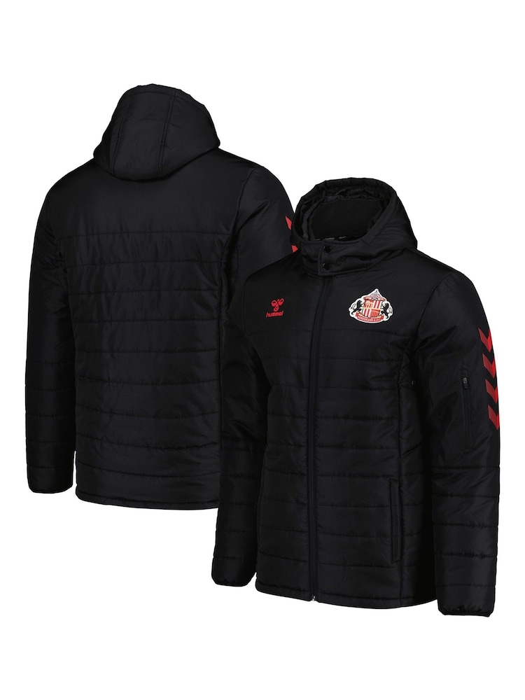 Hummel Black Sunderland Training Sideline Jacket - Image 1 of 3