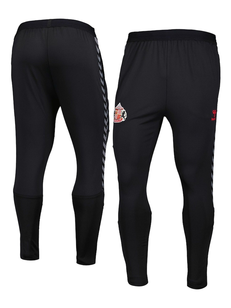 Hummel Black Sunderland Training Poly Trousers - Image 1 of 3